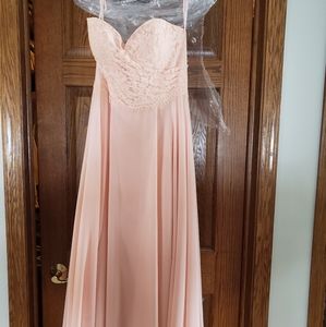 Christina Wu Size 8 in Blush Bridesmaid Dress